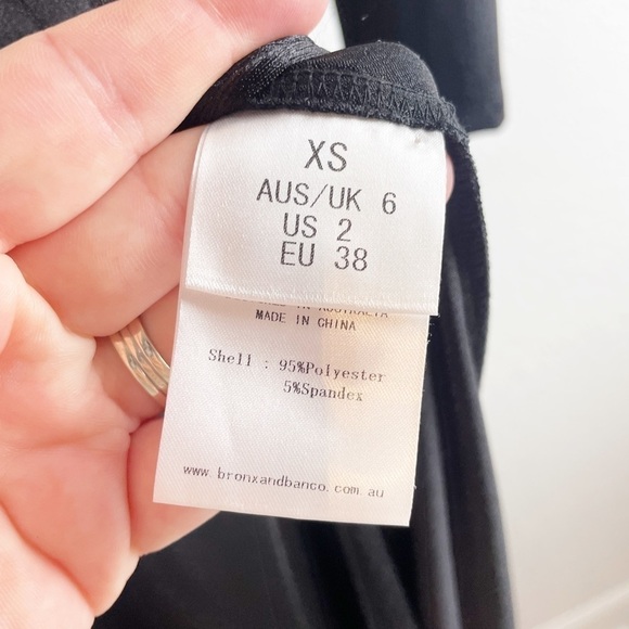 Bronx and Banco Starlight Cut Out Maxi Dress Black Size XS Formal Evening - Picture 8 of 10